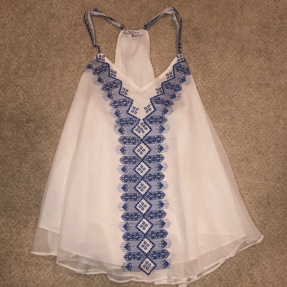 Lucy Paris White Flow Tank